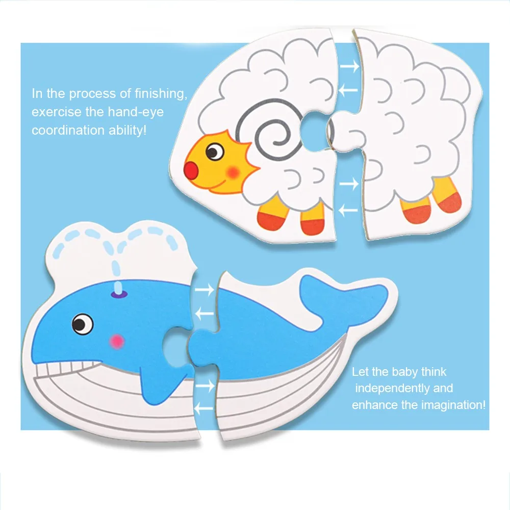 Деревянные игрушки головоломка для детей 3 лет с железной коробкой