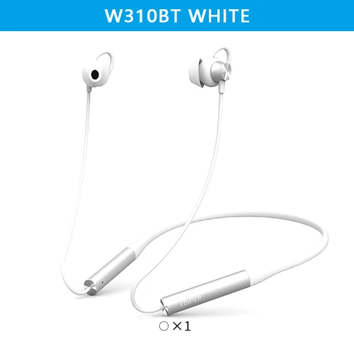 W310BT White EDIFIER W310BT наушники Bluetooth V4.2 до 8,5 часов воспроизведения IPX5 водонепроницаемые магнитные наушники Вибрация входящего вызова - Цвет: W310BT White