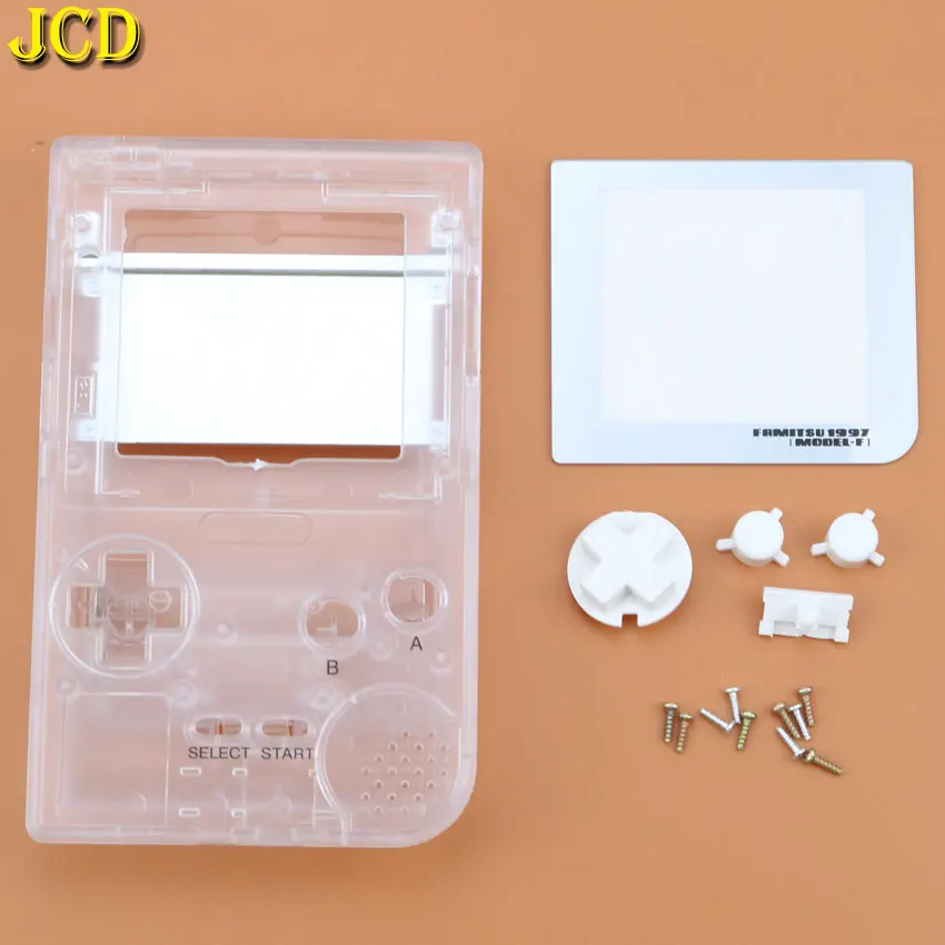 JCD 1 шт. пластиковый Полный Чехол Корпус Замена корпуса для Gameboy Карманная игровая консоль для GBP Оболочка Чехол с кнопками комплект