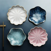 exquisite ceramics enamel seasoning dish japanese style home bone dish hot pot flavored small dish ceramic tableware plate