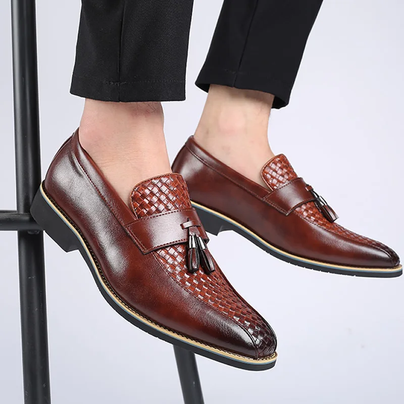 Men Dress Shoes Handmade Leisure Paty Leather Wedding Flats Oxfords Formal | Обувь