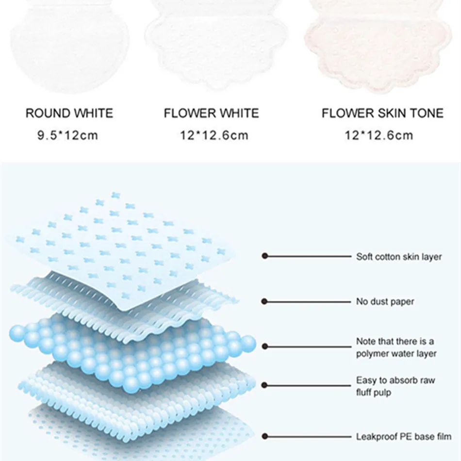 PN 01 Цветочный цвет кожи 40 шт. наклейки для подмышек впитывающие пот ультратонкие