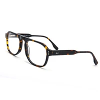 retro square rivet high quality acetate optical glasses frames men women fashion computer eyeglasses 50853