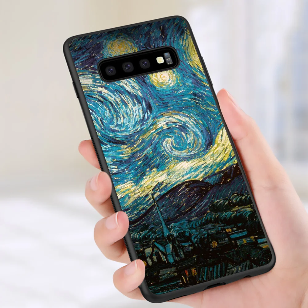 WEBBEDEPP чехол с черепом Ван Гога для Samsung Note 8 9 10 S6 S7 S8 S9 S10 S10e S20 ultra Edge Plus Lite | Мобильные