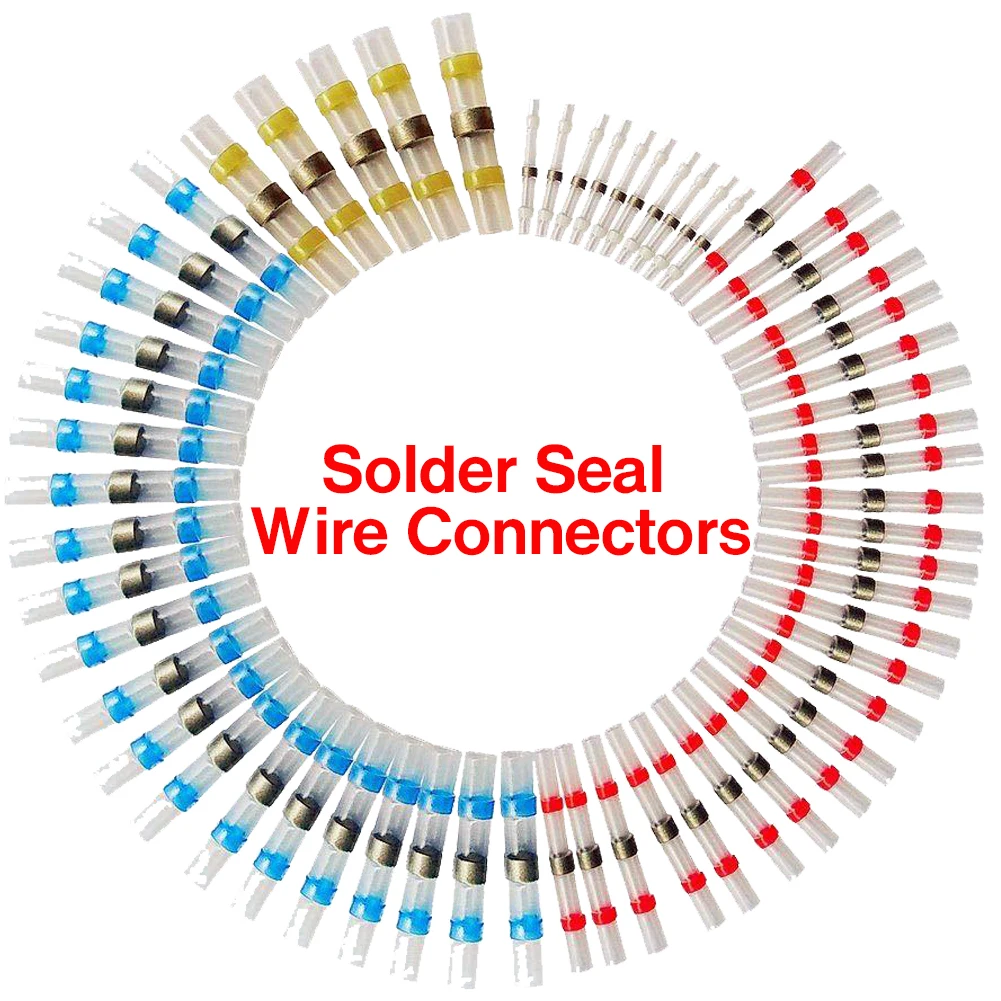 

AMPCOM Solder Seal Wire Connectors Heat Shrink Solder Connectors Waterproof Solder Wire Connectors Electrical Waterproof