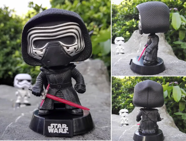 60 REN No Box Funko персонажи поп Звездных войн с качающейся головой Боб Фетт Дарт Вейдер йода 10 см Виниловая фигурка игрушки - Цвет: 60 REN No Box