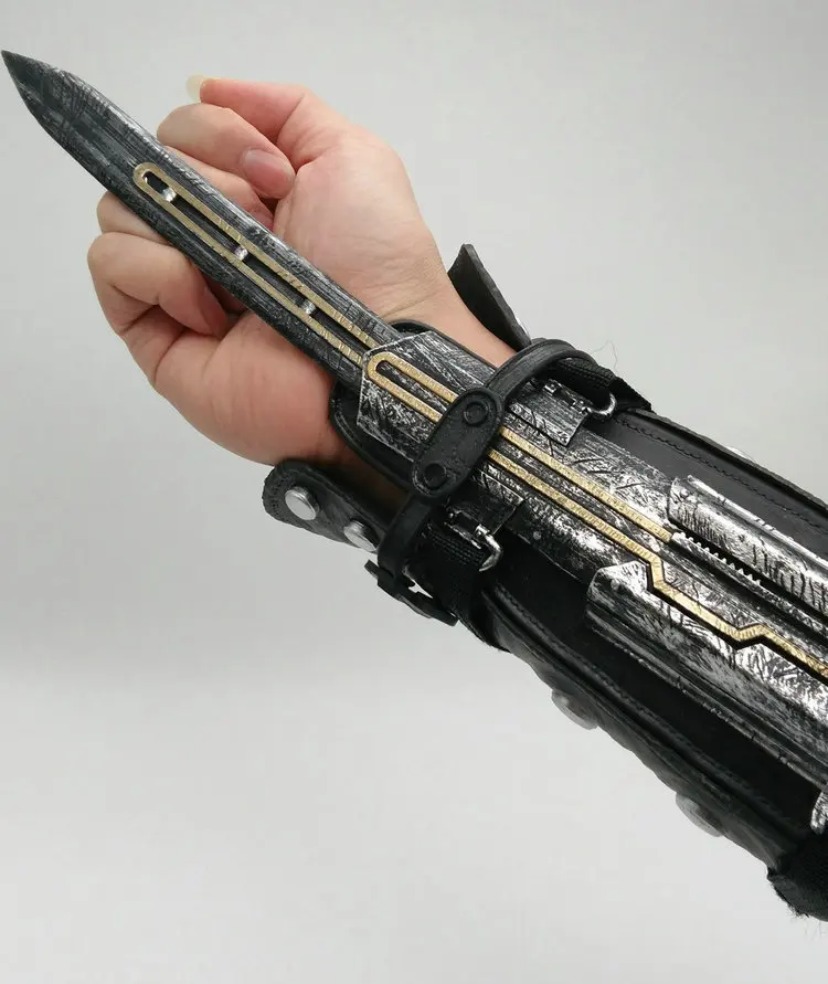 Новинка 1:1 пират скрытый клинок рукав меч фигурка assassins скрытый клинок оружие Эдварда для косплея детская игрушка подарок