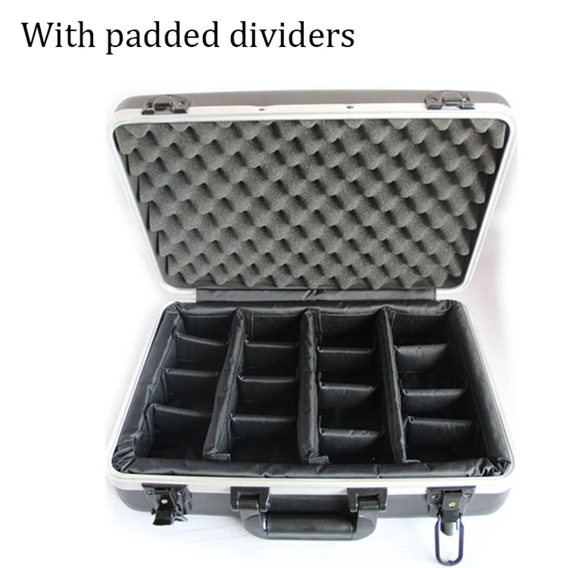 Высококачественный защитный Алюминиевый ящик для инструментов чехол хранения