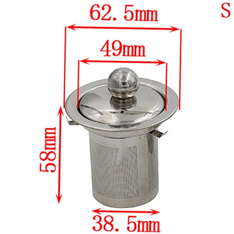 

Reusable Stainless Steel Tea Strainer Mesh Infuser Basket Loose Tea Leaf Infusers Herb Filter for Mug Teapot Teaware