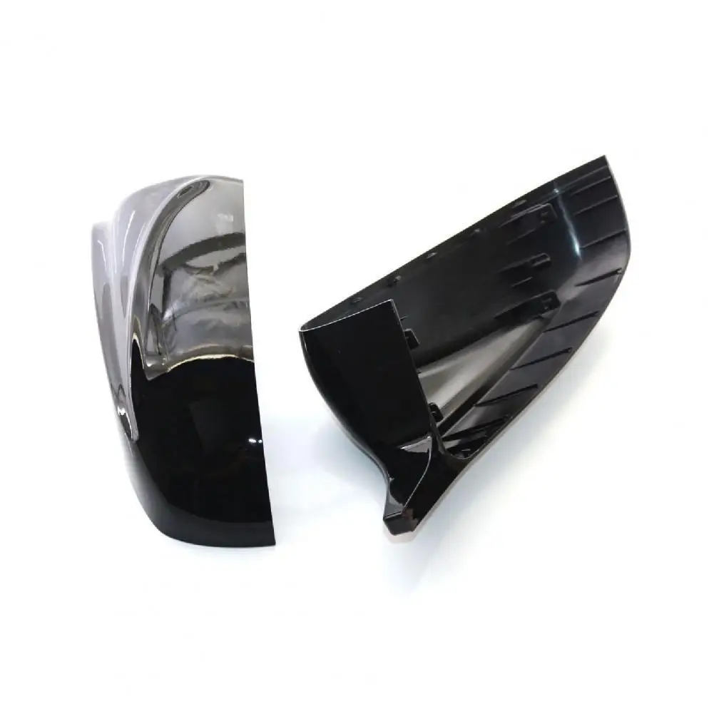 

2Pcs Standard Rear View Mirror Cover Durable Anti-scratch Car Modification Glossy Black Wing Mirror Caps for BMW E70 X5 07-13