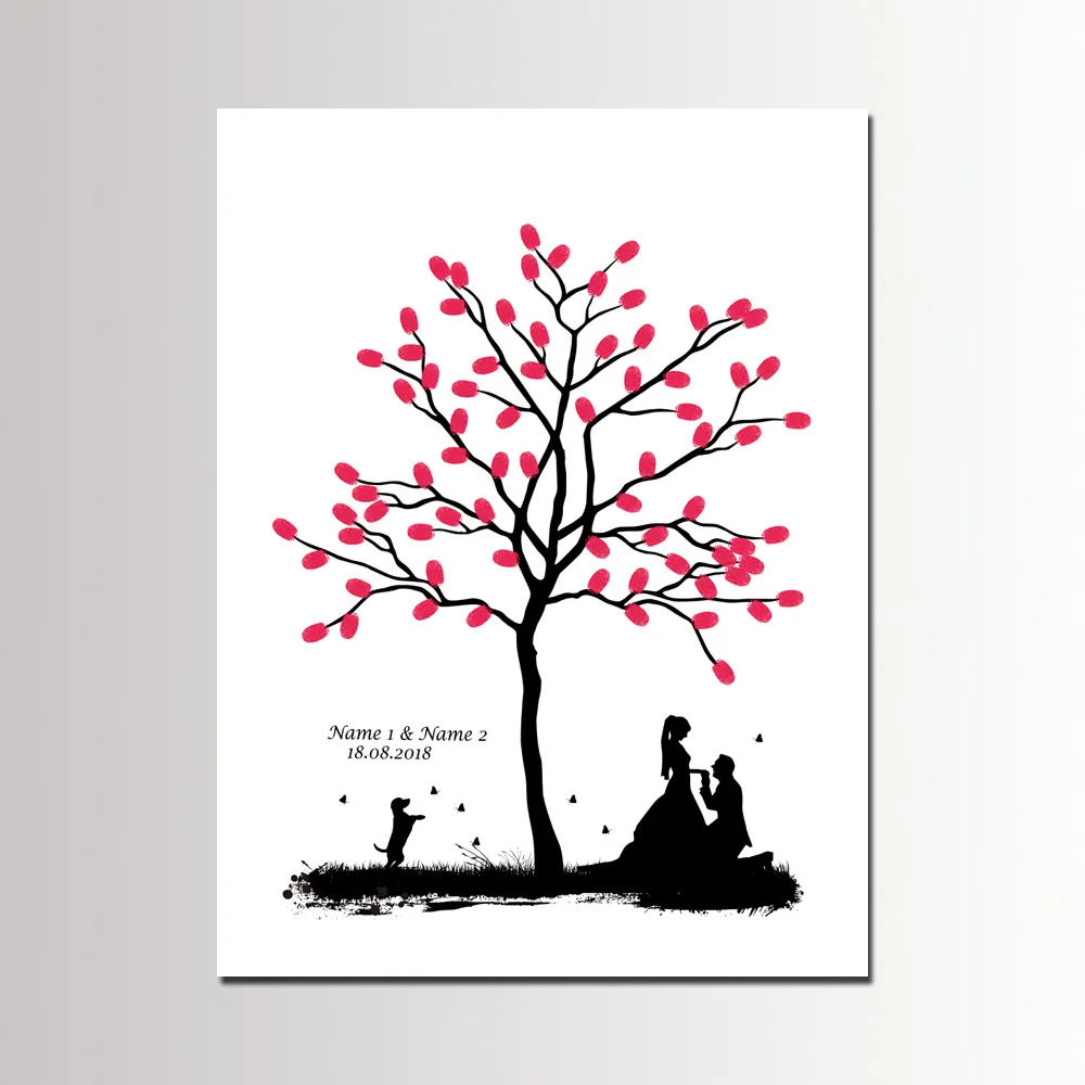 Свадебная вечеринка DIY индивидуальное имя дата искусственная книга Картина на