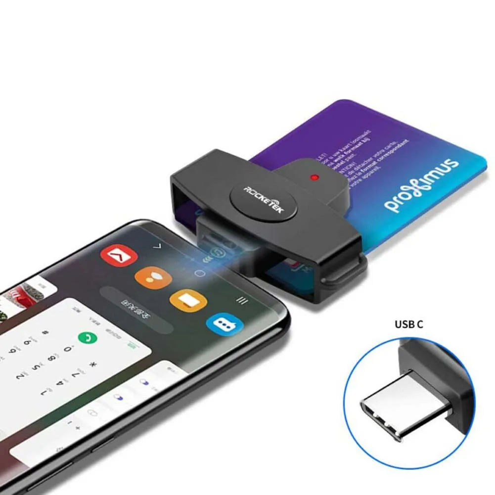 USB C считыватель смарт карт типа ID/Bank/SIM CAC портативный кард ридер|Адаптеры AC/DC| |