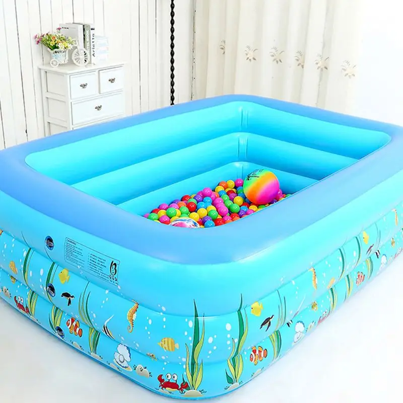 

Summer Inflatable Swimming Pool Backyard Inflated Bathtub Garden Kid Bathing Tub