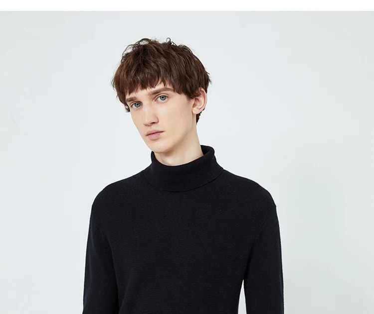 JackJones Мужской умный Повседневный свитер с длинными рукавами и высоким воротником 219324520