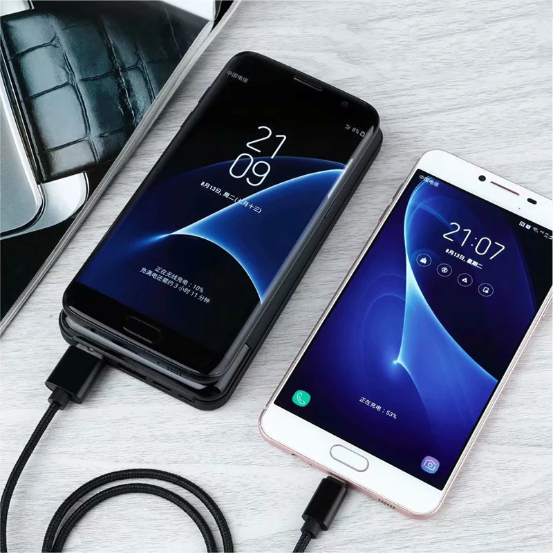 12000mAh Wireless Power Bank Foldable Solar Charger Powerbank Portable External Battery Pack for iphone 11 12 X Xiaomi Poverbank - купить по