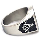 Новинка, кольцо в стиле ретро с масонским черепом AG, мужское кольцо, модное металлическое масонское кольцо, аксессуары, ювелирные изделия для вечеринок