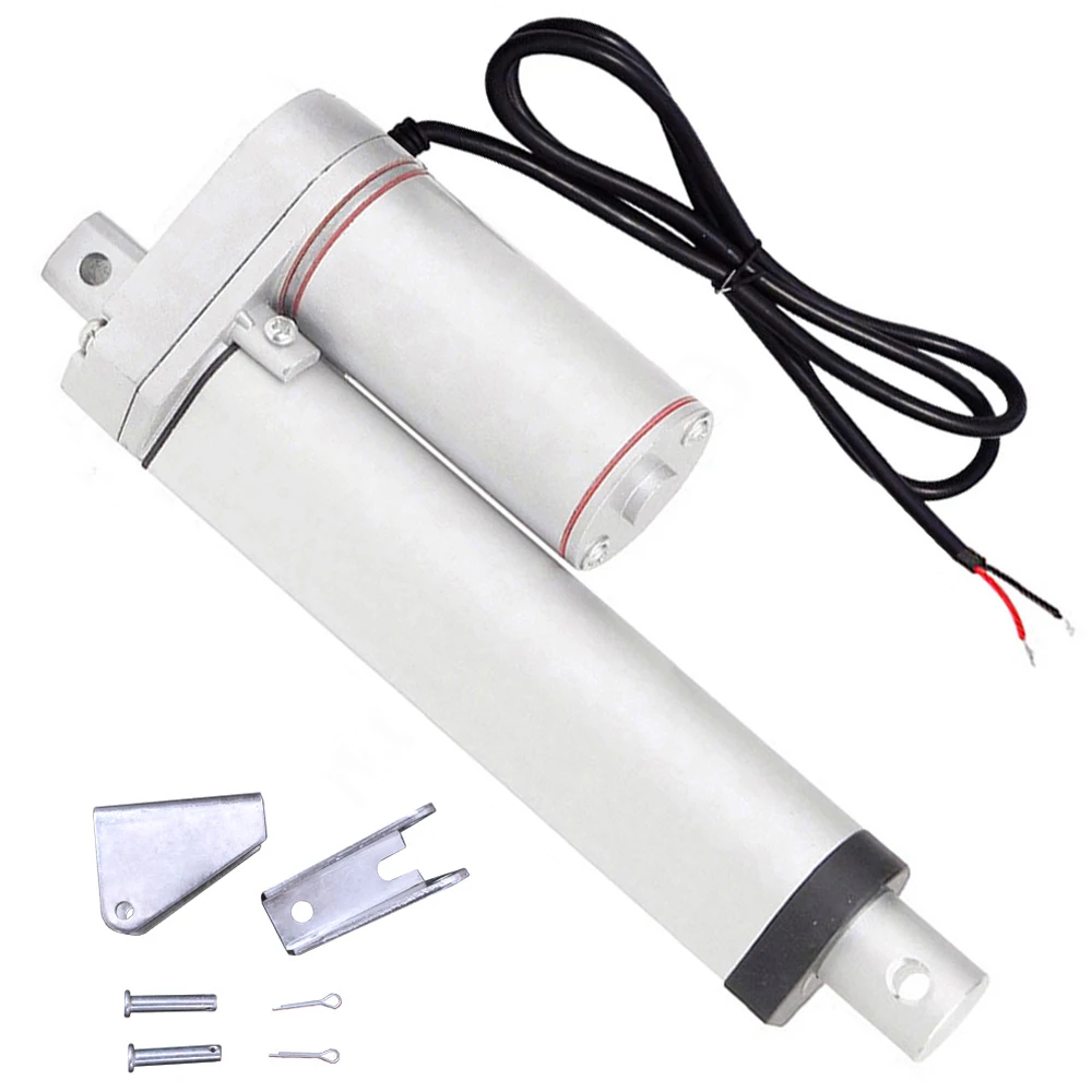 Многофункциональный линейный привод и монтажные кронштейны 150 мм/6 дюймов 12 в