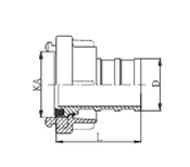 Алюминиевая муфта Storz переходник с крышкой штекер гнездо струйный шланг для