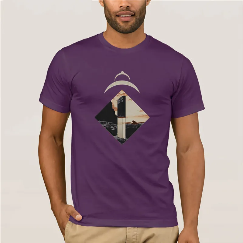 

Men t-shirt Homme Summer top Sleeve Casual A Space Monolith T-shirts for Men Novelty Design Top T-Shirt