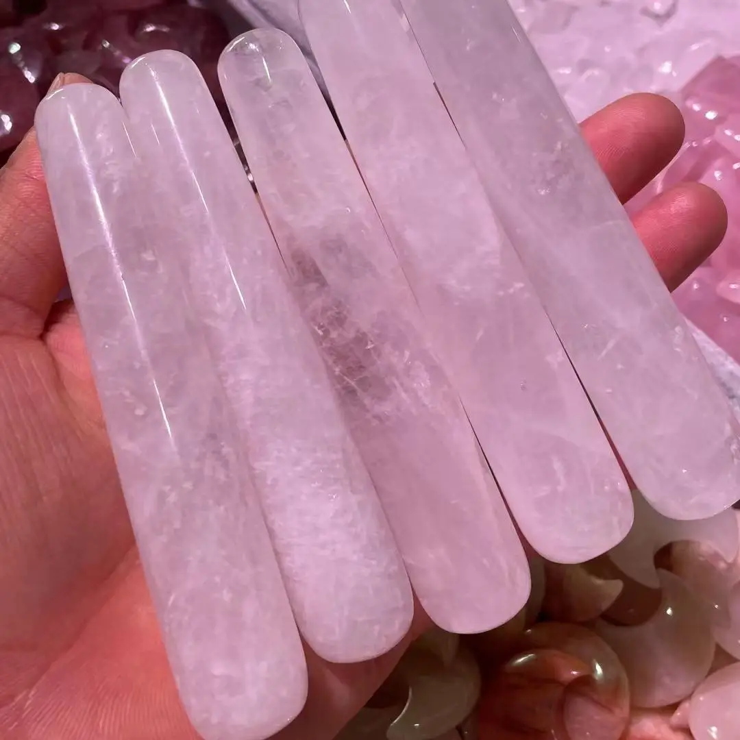 

100 мм натуральный белый Хрустальный массаж, массажная палочка рейки, камень