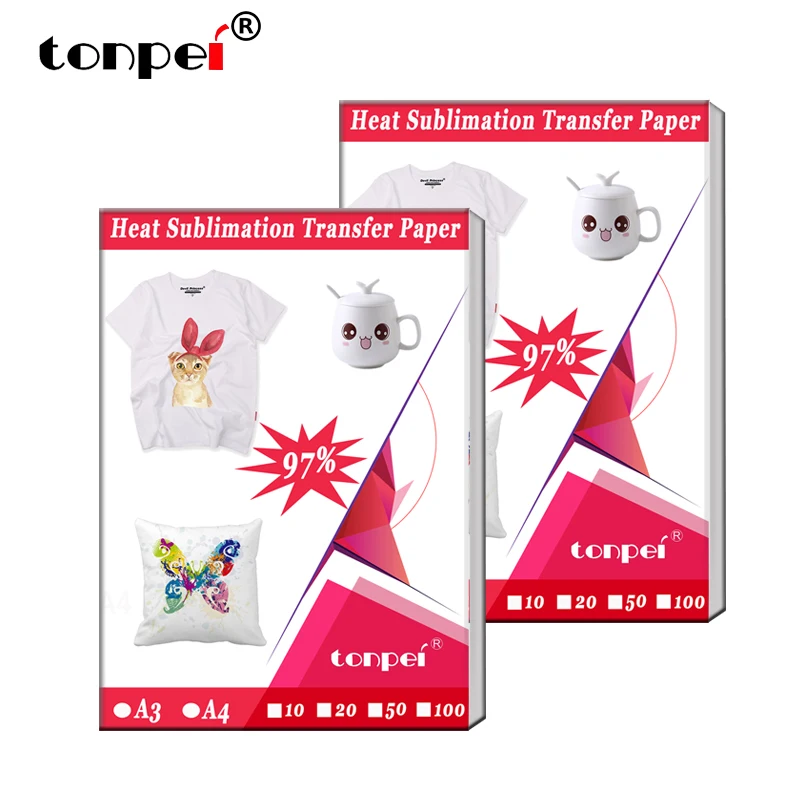 Термосублимационная переводная бумага A3 A4 для футболок из полиэстера ткань