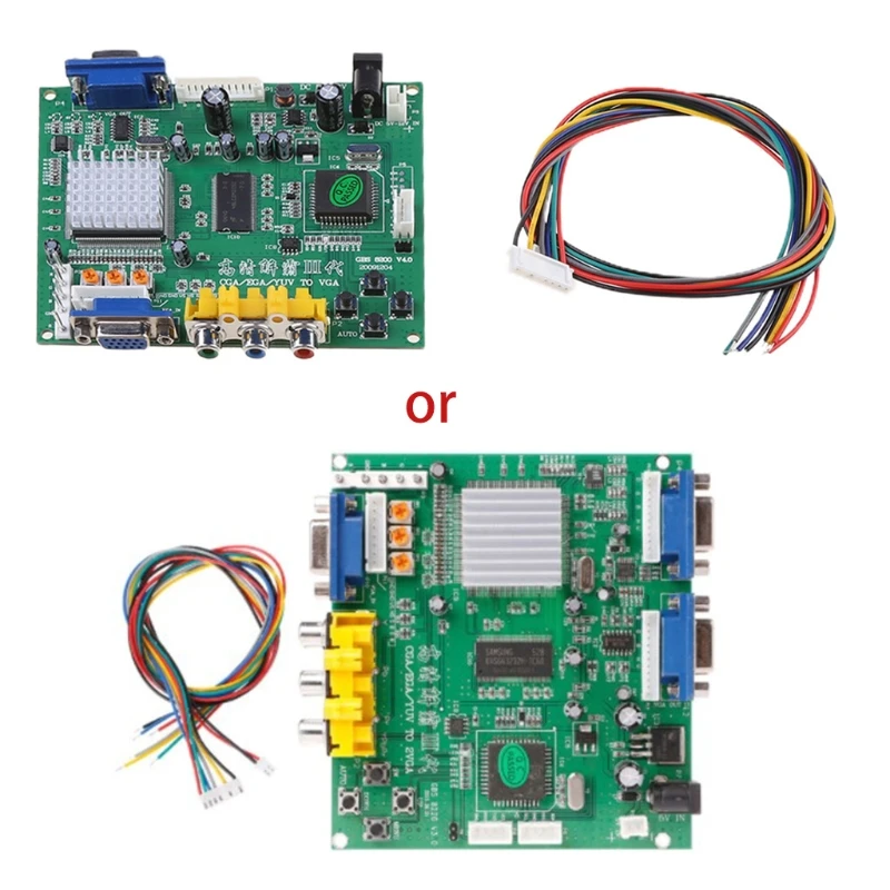 

Arcade Game RGB/CGA/EGA/YUV To Dual VGA Video Converter Adapter Board GBS-8220