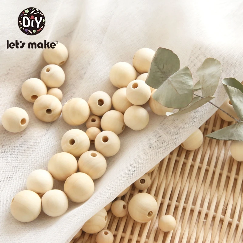 500 шт. деревянные бусины из клена 12 18 мм|wooden teethers|wooden beadsdiy accessories |
