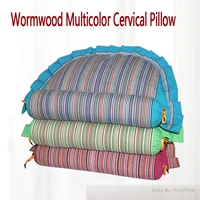 6 color 1 5 kg wormwood orthopedic pillow cervical protect printing pillows for sleeping neck massage pillow