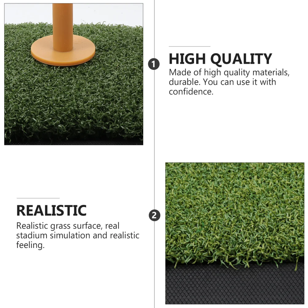 

1 Set Indoor Golfing Practice Mat Portable Hitting Mat Artificial Turf Swing Mat
