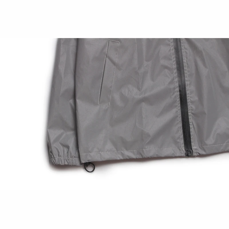 Autumn Night Shiny Zipper Coats Full Reflective Jacket Men / Women Windbreaker Hooded Coat Hip-hop Streetwear Jackets 1186