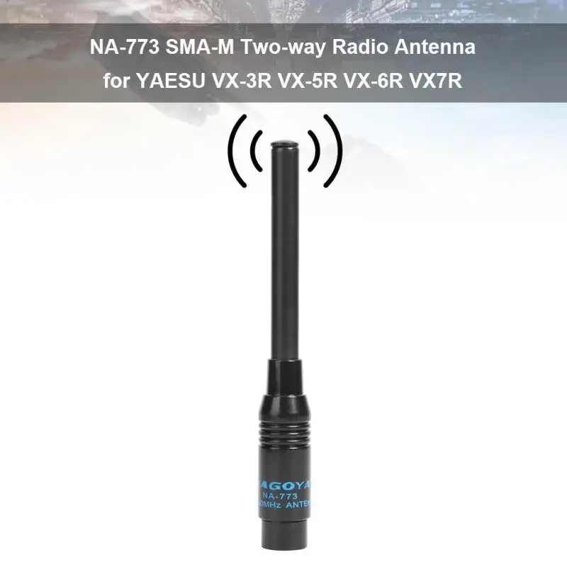 NA-773 SMA Мужской телескопическая Портативная антенна для рации УКВ 144/430 МГц Dual Band для YAESU VX-3R VX-5R VX-6R VX-7R расширяемый