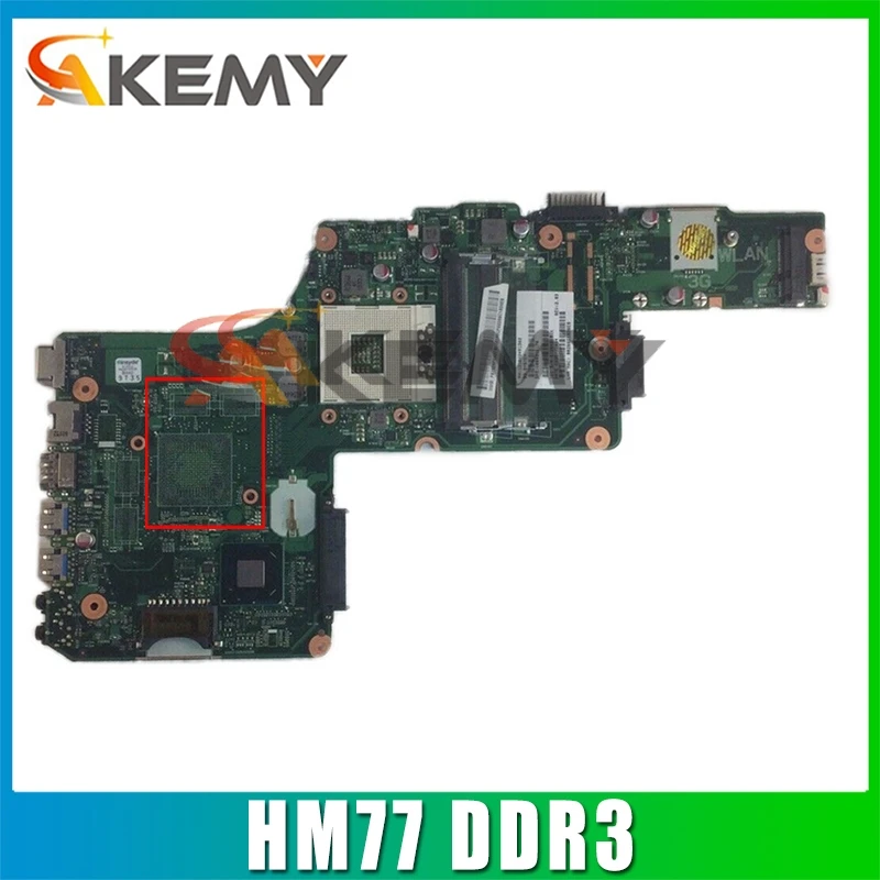 

AKEMY PN 1310A2491321 SPS V000275070 Laptop Motherboard for Toshiba Satellite S855 C855 Intel HM77 DDR3 Mainboard