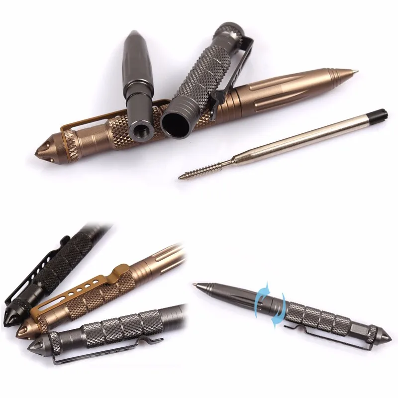 Outdoor Portable Self Defense Tactical Pen Multipurpose Stinger Anti-skid Emergency Glass Breaker For Work Leisure Travel | Безопасность