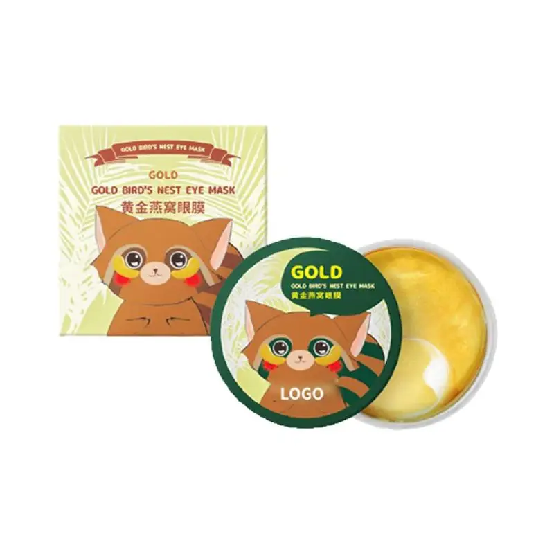 

Golden eye mask anti-aging dark circles hyaluronic seaweed acid crystal care patch water eye moisturizing green moisturizin A5R2