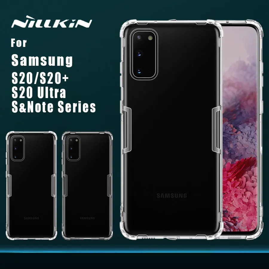 for Samsung Galaxy S20 Plus Ultra S10 S10e S9 S8 case cover Nillkin TPU 0.6mm back coque cases | Мобильные телефоны и