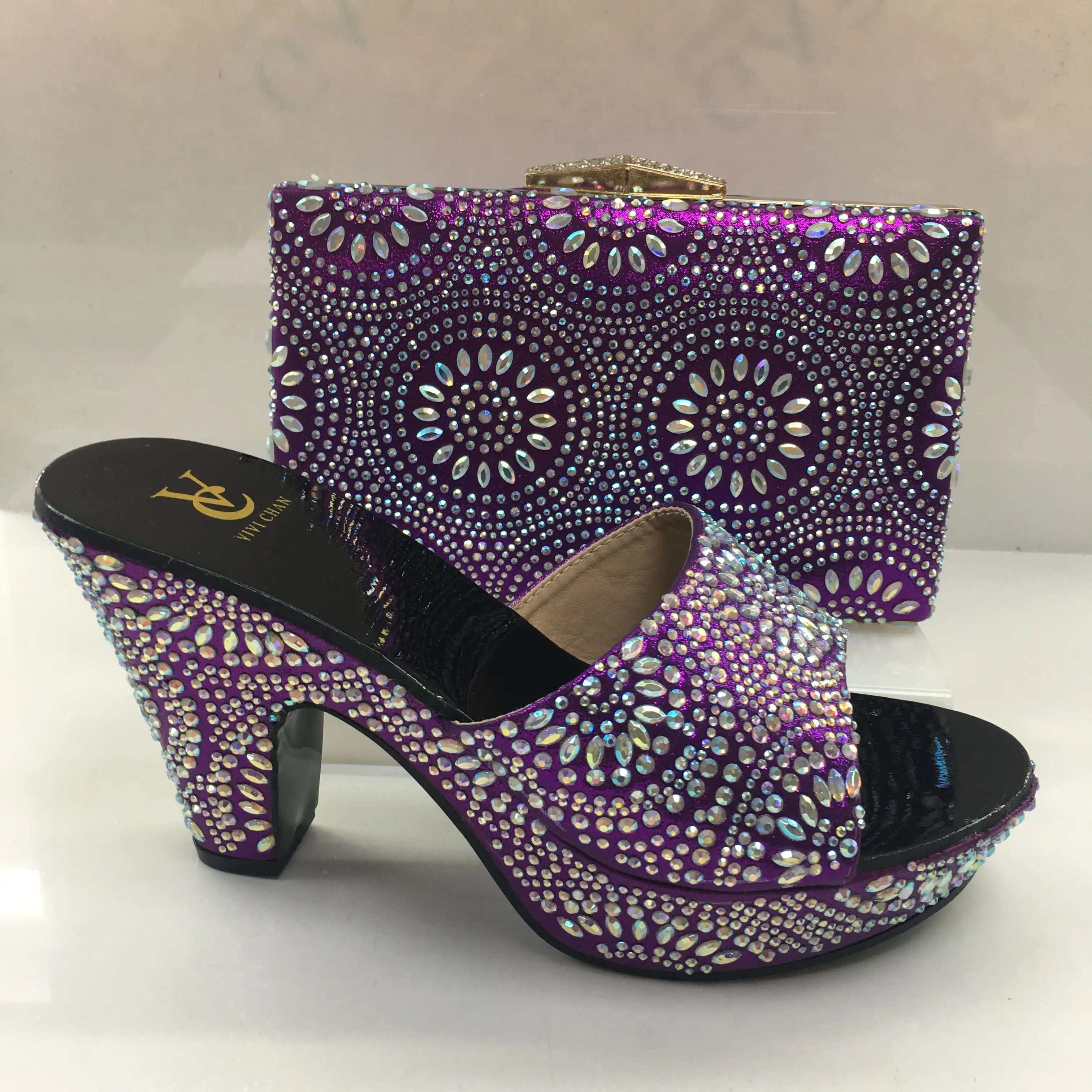 Новейшие африканские туфли и сумки подходящий набор женской обуви распродажа