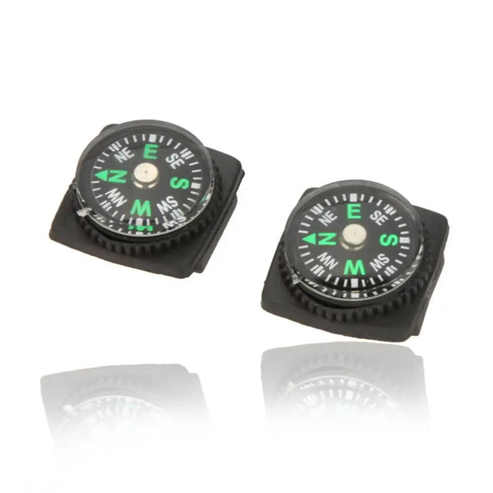 

2Pcs/Set Mini Camping Compass For Watch Band Slip Slide Navigation Compass Wrist Camping Navigation Compass Watch Strap