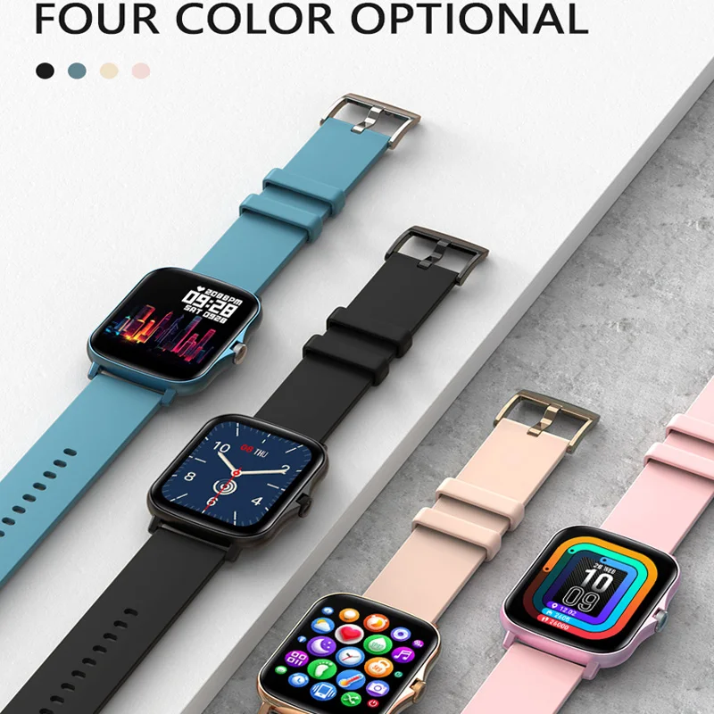 

Original Smart Watch Men IP67 Waterproof Rotate Button Smartwatch 1.7inch HD Sports Women Wristband 24H Heart Rate VS P8 Plus