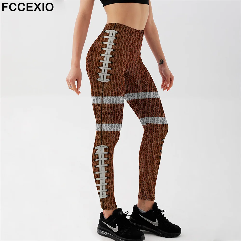 

FCCEXIO Stripe Bind 3D Print Women High Waist Leggins Fashion Pants Fitness Slim Soft Stretch Leggings Run Trousers