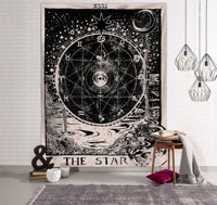 retro religious tarot card print hanging tapestry wall decor art bed living room decoration party blanket macrame