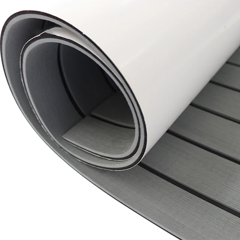 

Foam Teak Decking EVA Foam Marine Flooring Faux Boat Decking Sheet Accessories Marine Brown Black 45X240 Light Gray