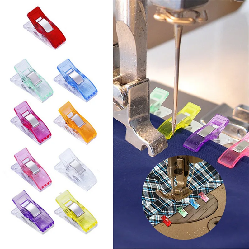 50 Pcs Mini Multi-purpose Clips Use as Sewing Binding for Quilting Crocheting Knitting General Purpose | Дом и сад