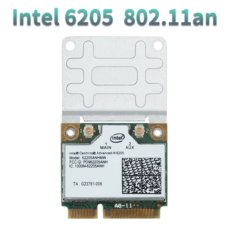 Беспроводные адаптеры 2 4G/5 ГГц для Intel centino Advanced-N 6205 62205an 62205hmw 300 Мбит/с мини PCI-E WiFi