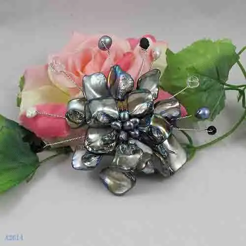 

Ювелирные изделия из жемчуга Terisa, брошь в форме цветка ручной работы, булавка в виде натурального жемчуга в стиле барокко, брошь из кристалл...