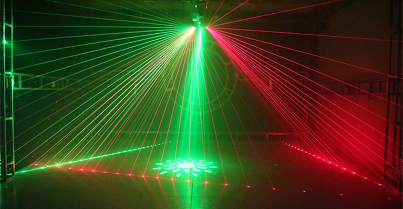Новые 6 глаз RGB лазерное изображение линии луч сканирует DMX DJ танцевальный бар кофе Рождество дома вечерние дискотечный эффект светильник ing светильник системы шоу