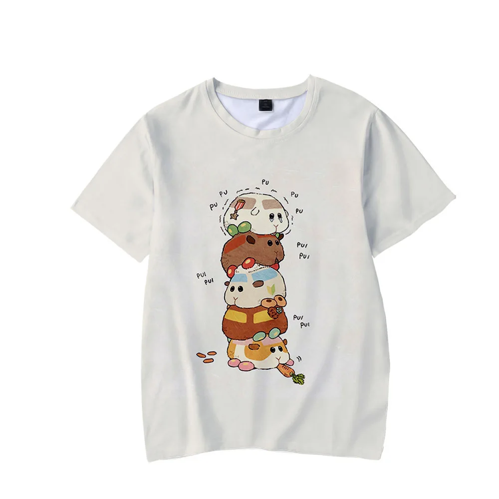 

Детские футболки Pui Molcar с 3D принтом, топы для мальчиков 100-160, летняя Милая Повседневная Забавная детская одежда с коротким рукавом и мультипл...