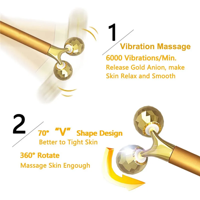 Роликовый массажер для лица с поворотом на 360 градусов | Красота и здоровье