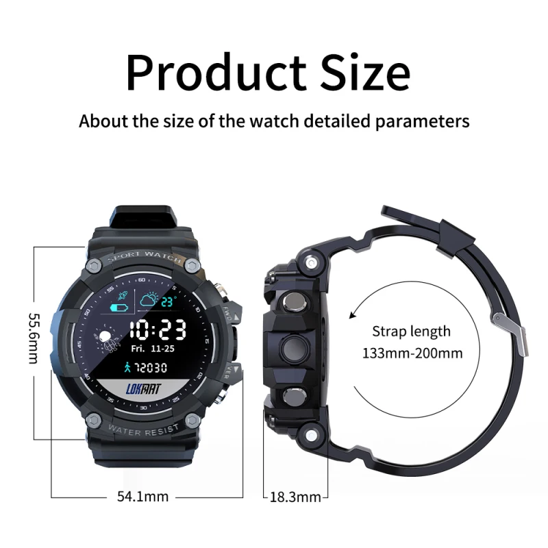 

LATTACK 2 Smart Watch Fitness Tracker Full Touch Screen Heart Rate Monitor Bluetooth-compatible Smartwatch Men For Android ios