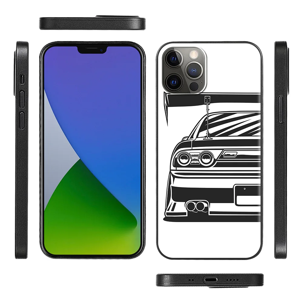 

Sport Car Phone Shell For iPhone 12 11 Pro Max XR XS X 7 8 Plus SE Cover Case Capa Guscio Fundas