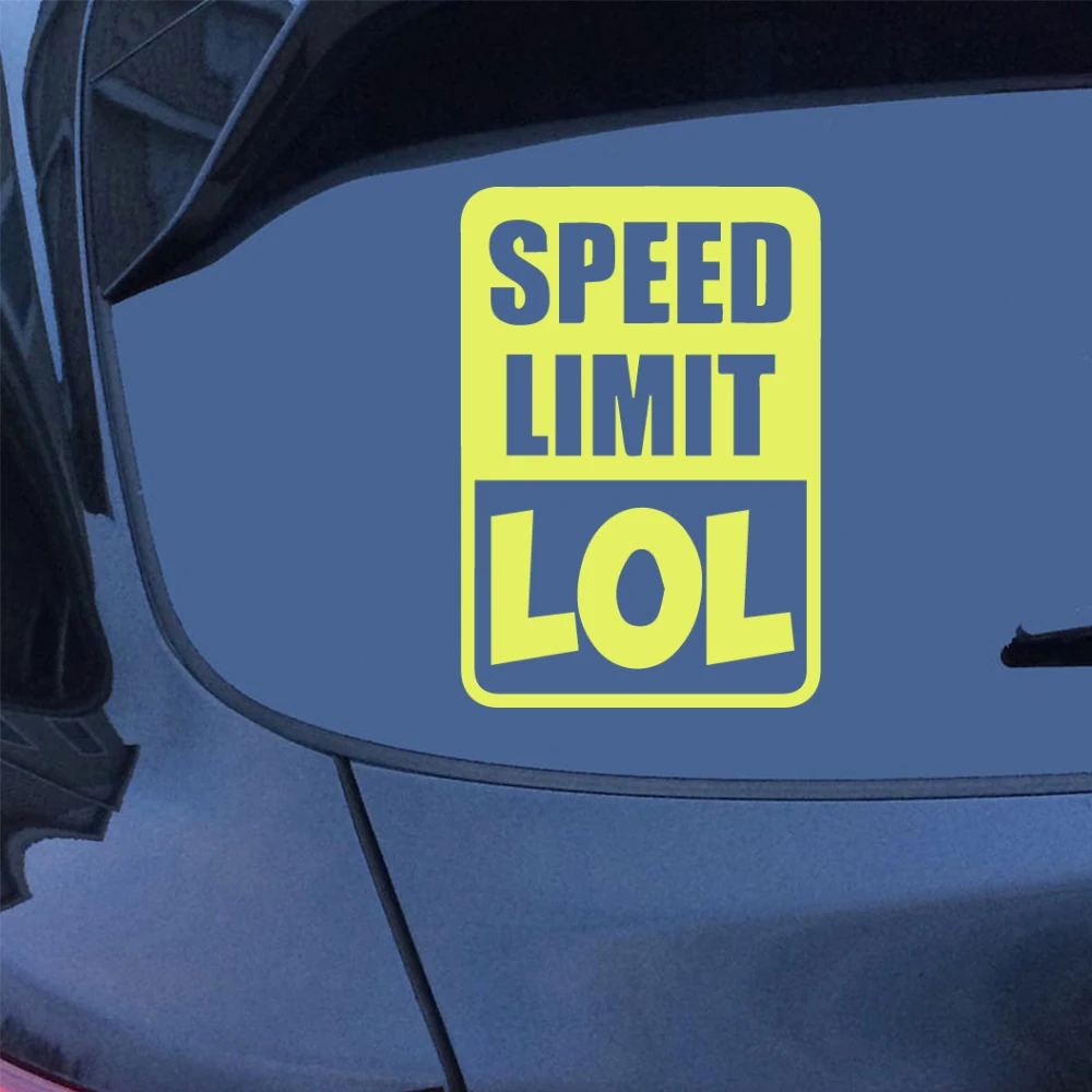 

Cute Speed limit Auto Sticker Decal Car Styling Motorcycle Body Cool Covers Black/Silver